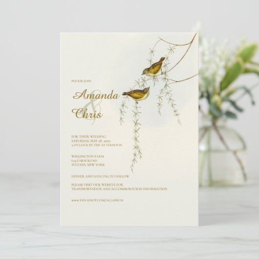 Tortelduifjes Weddenschap Kaart (Staand voorkant)