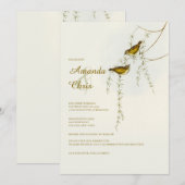 Tortelduifjes Weddenschap Kaart (Voorkant / Achterkant)