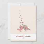 Tortelduifjes Weddenschap Kaart (Voorkant)