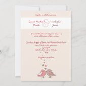 Tortelduifjes Weddenschap Kaart (Achterkant)