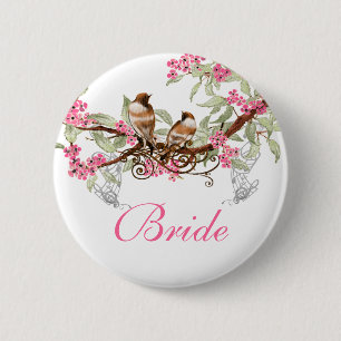  Tortelduifjes Weddenschappen Ronde Button 5,7 Cm