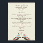 Tortelduifjes Weddenschapskaart Menu<br><div class="desc">Show van je leuke en speelse kant als je je speciale dag viert met ons Tortelduifjes bruiloft collectie dat zeker het hart van je vrienden en familie zal vangen.</div>