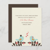 Tortelduifjes Weddenschapskaarten Informatiekaartje (Voorkant / Achterkant)