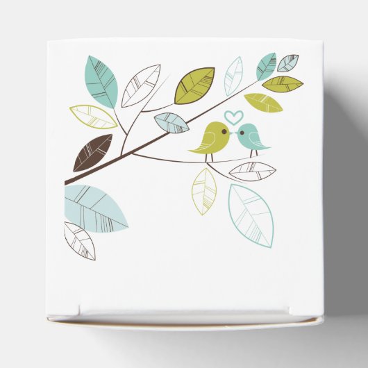 Tortelduifjes Wedding Bedankdoosjes (Bovenkant)