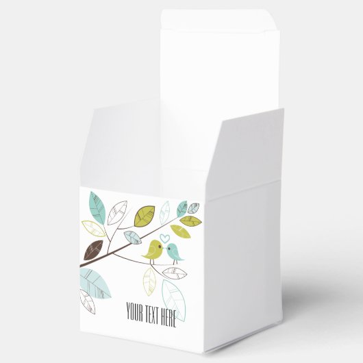 Tortelduifjes Wedding Bedankdoosjes (Geopend)