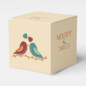 Tortelduifjes Wedding Bedankdoosjes (Voorkant Zijde)