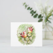 Tortelduifjes Wedding Briefkaart (Staand voorkant)