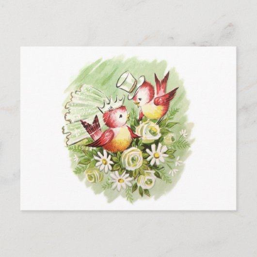 Tortelduifjes Wedding Briefkaart (Voorkant)