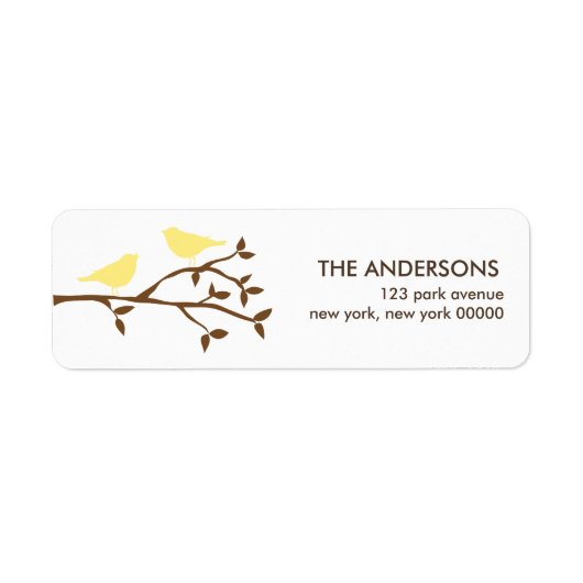 Tortelduifjes Wedding Etiket (Voorkant)