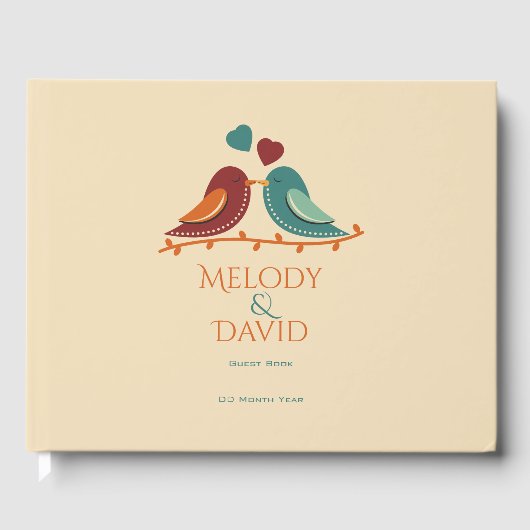 Tortelduifjes Wedding Gastenboek (Voorkant)