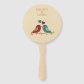 Tortelduifjes Wedding Handwaaier (Voorkant)