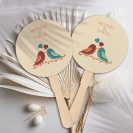 Tortelduifjes Wedding Handwaaier