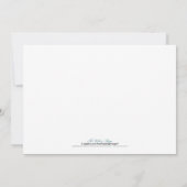 Tortelduifjes Wedding Invitation (marine) Kaart (Achterkant)