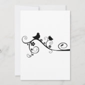 Tortelduifjes Wedding Kaart (Achterkant)