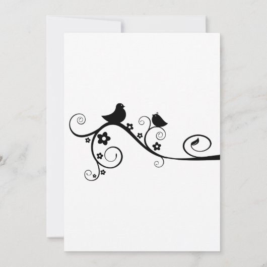 Tortelduifjes Wedding Kaart (Achterkant)