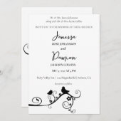 Tortelduifjes Wedding Kaart (Voorkant / Achterkant)