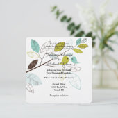 Tortelduifjes Wedding Kaart (Staand voorkant)