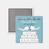 Tortelduifjes Wedding Magneet (Voorkant / Achterkant)