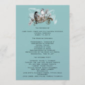  Tortelduifjes Wedding Program White Notes Programmakaart (Voorkant)