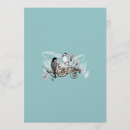  Tortelduifjes Wedding Program White Notes Programmakaart (Achterkant)