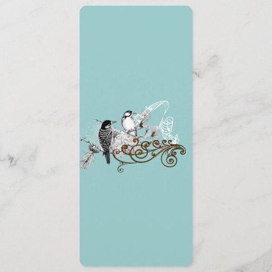  Tortelduifjes Wedding Programme Programmakaart (Achterkant)