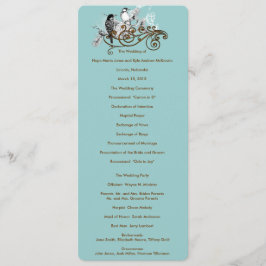  Tortelduifjes Wedding Programme Programmakaart