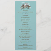  Tortelduifjes Wedding Programme Programmakaart (Voorkant)