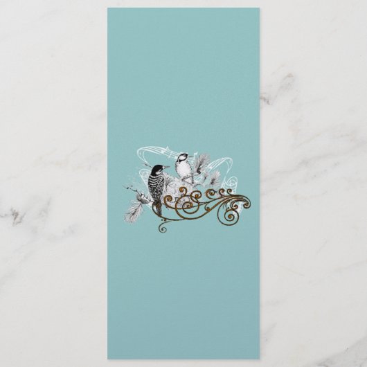  Tortelduifjes Wedding Programme Programmakaart (Achterkant)