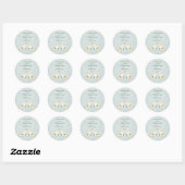 Tortelduifjes Wedding Ronde Sticker (Vel)