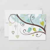 Tortelduifjes Wedding RSVP Kaartje (Achterkant)