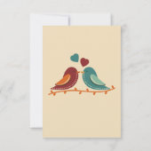 Tortelduifjes Wedding RSVP Kaartje (Achterkant)