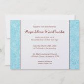 Tortelduifjes Wedding Uitnodiging Sjabloon (Achterkant)