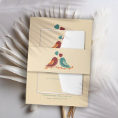 Tortelduifjes Wedding Uitnodigingen Wikkel