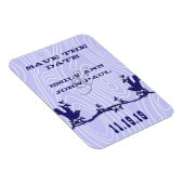 Tortelduifjes Woodgrain Save the Date Magneet (Rechterzijde)