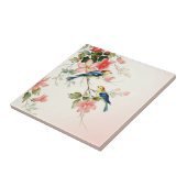  Tortelduifjes | zwart roze wit Tegeltje (Zijkant)