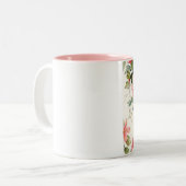  Tortelduifjes | zwart roze wit Tweekleurige Koffiemok (Voorkant links)