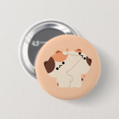 Tortie Cat Couple Ronde Button 5,7 Cm (Voorkant /achterkant)