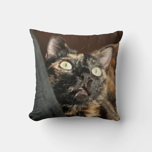 tortie cat pillow kussen (Voorkant)