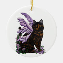 Tortie Cat Tortoiseshel Fairy Ornament