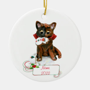 Tortie Cat Tortoiseshel Ornament