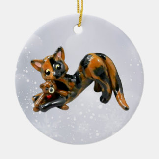 Tortie Cat Tortoiseshel Ornament