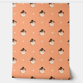 Tortie Cat Witch Behang