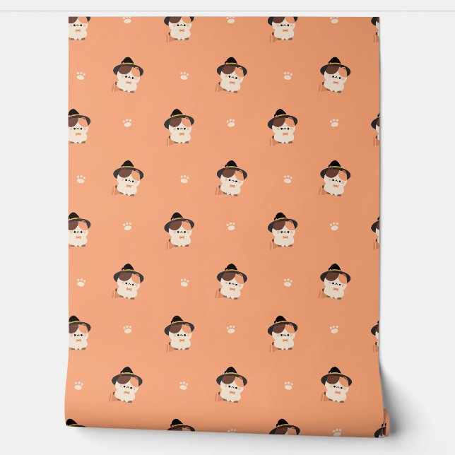 Tortie Cat Witch Behang (Afrollen)