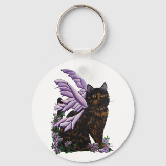 Tortie Fairy Cat Sleutelhanger
