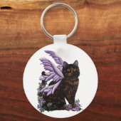 Tortie Fairy Cat Sleutelhanger (Voorkant)