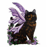 Tortie Fairy Cat Staand Fotobeeldje<br><div class="desc">originele kunst van Pamela Fleming</div>