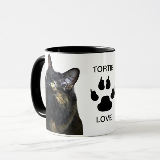Tortie Love Classic Mok, 11 oz Mok (Voorkant links)