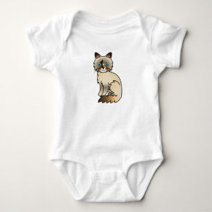 Tortie Point Birmaanse kat / Ragdoll kat Romper
