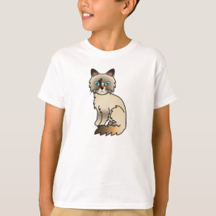 Tortie Point Birmaanse kat / Ragdoll kat T-shirt