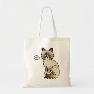 Tortie Point Birman / Ragdoll Kattenliefde Tote Bag
